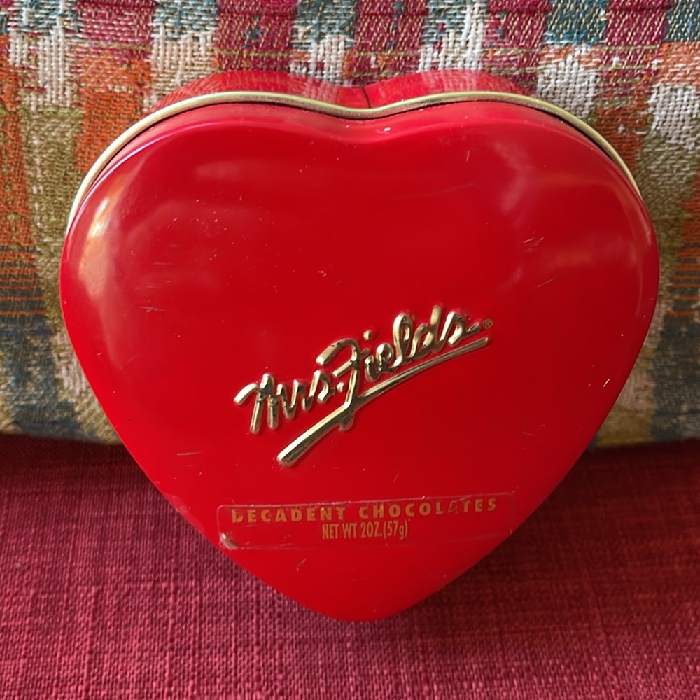 Mrs. Fields Heart Shape tin